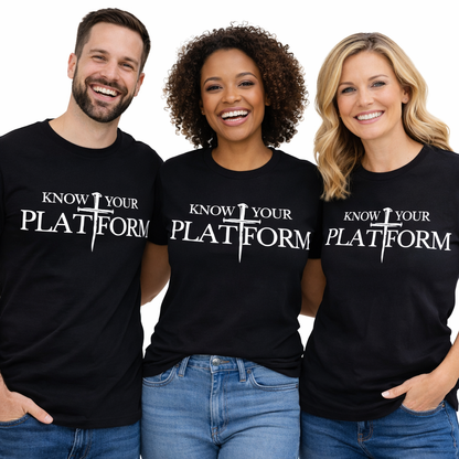 Know Your Platform Christian Heavyweight White T-Shirt