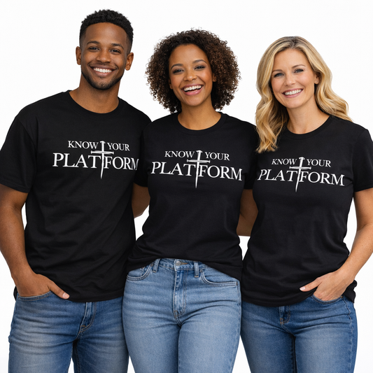 Know Your Platform Christian Heavyweight White T-Shirt